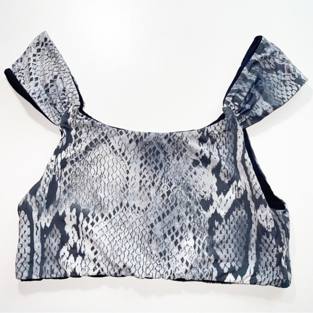 San Lorenzo off the shoulder reversible Snakeskin Bikini